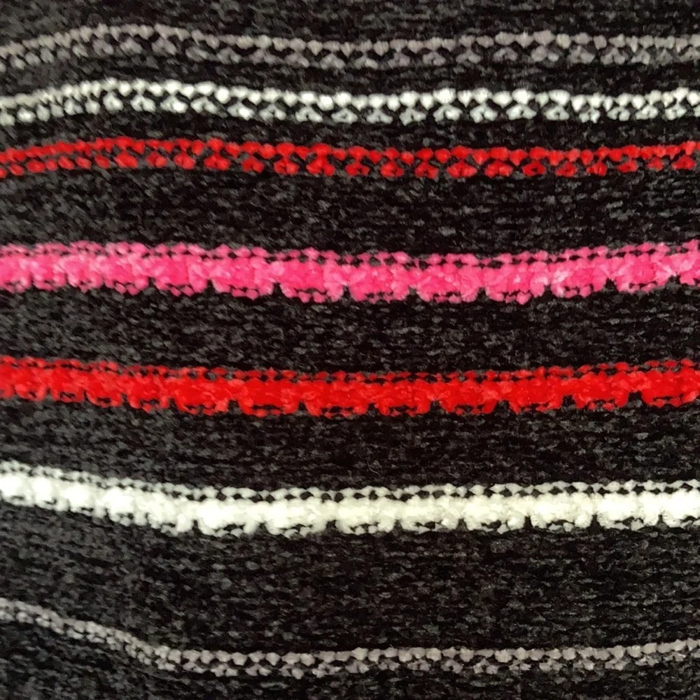 Ruby Rd sweater stripes black with pink red white gray casual office size 3X - Picture 16 of 17